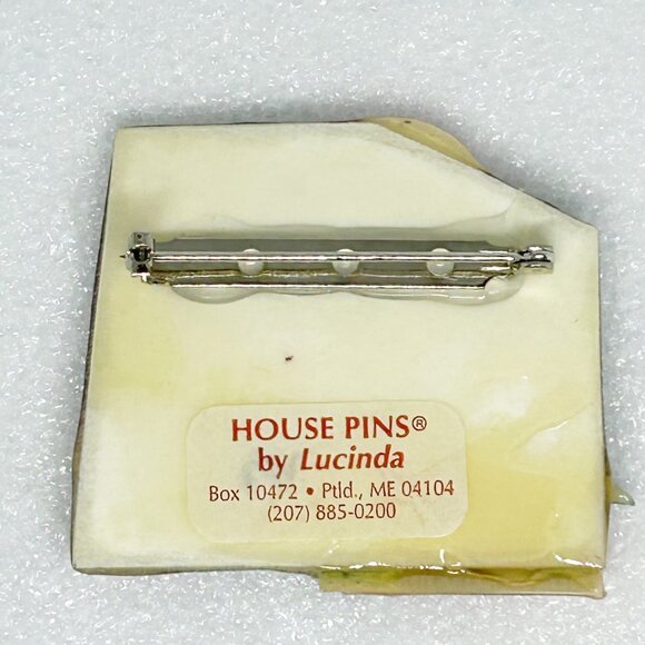 Vintage Handcrafted Lucinda House Pin With Night Sky & Moon Design - Picture 2 of 4